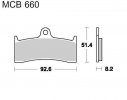 Brzdové destičky LUCAS MCB 660 SV